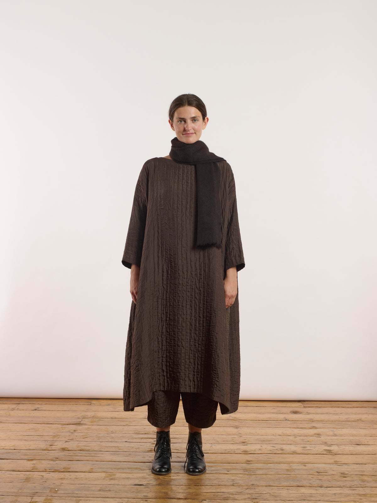 net boiled skinny scarf