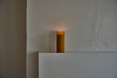 beeswax pillar candle