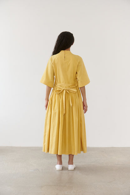 raglan gathered dress