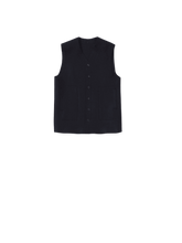 raw felt vest