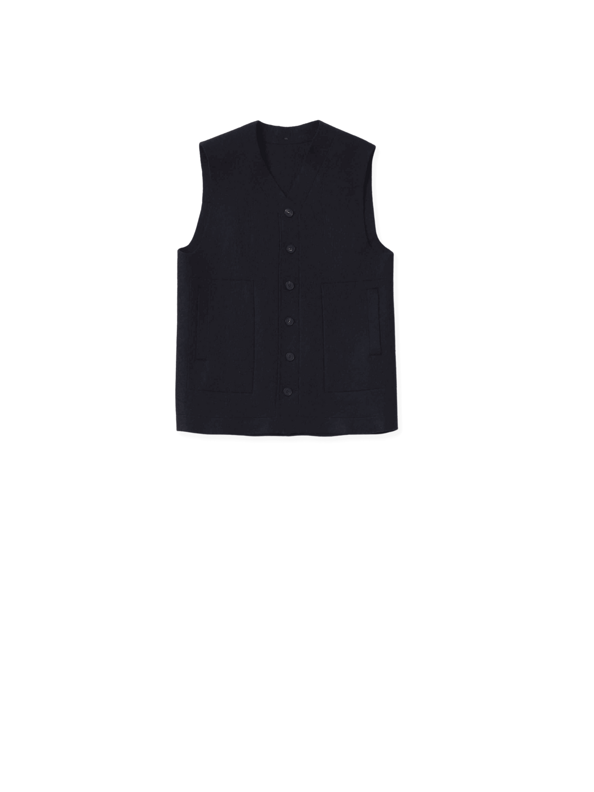 raw felt vest