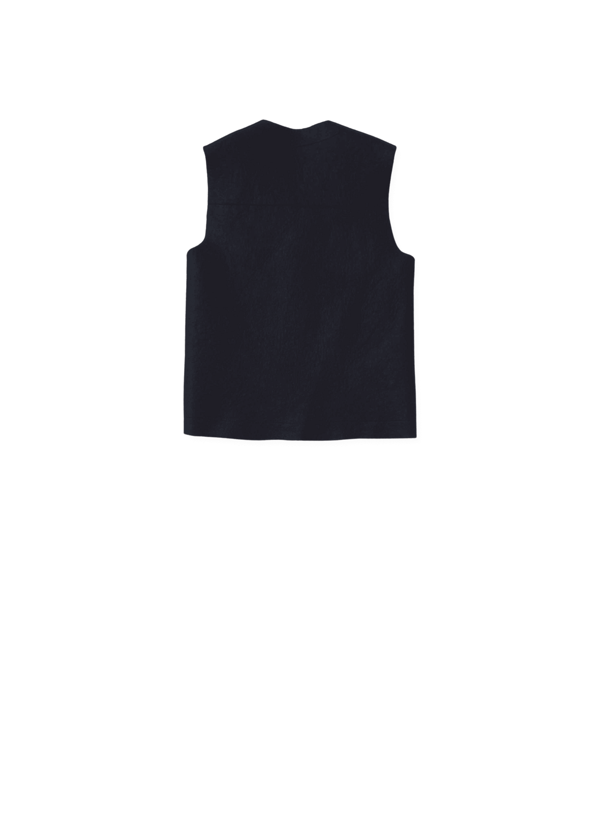raw felt vest