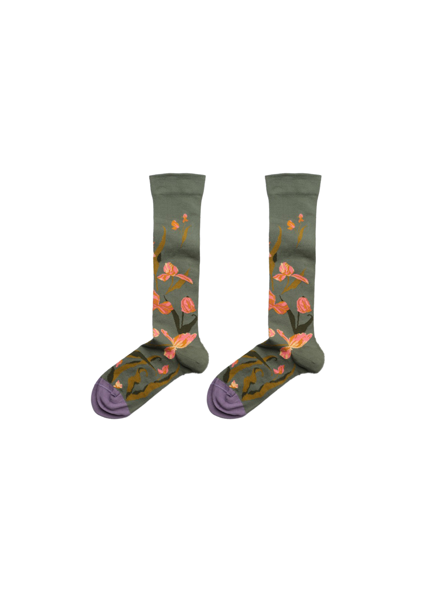 floral socks