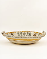 big shallow bowl with handles